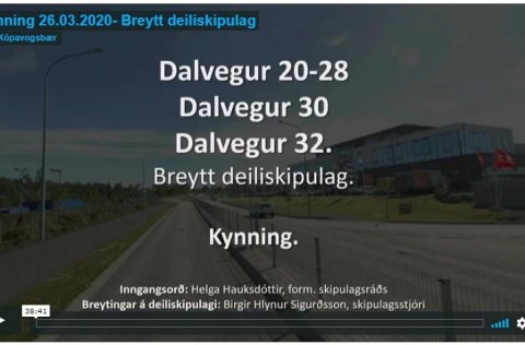 Kynningarfundur um Dalveg 20-28, 30, 32.