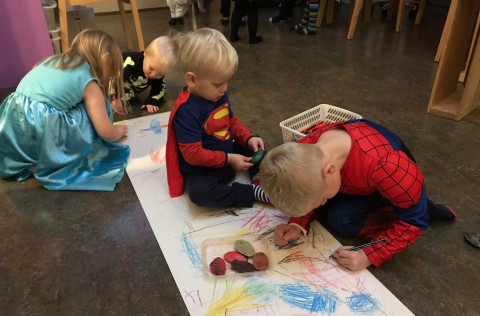 Frá leikskóla í Kópavogi.