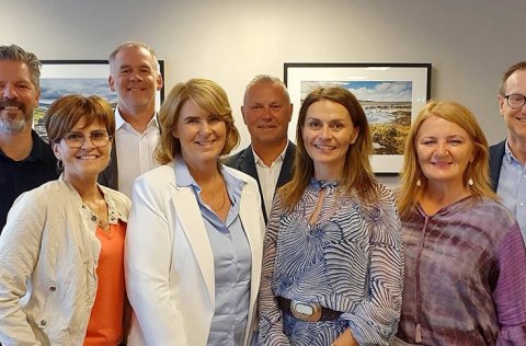 Frá undirritun Loftslagsstefnu höfuðborgarsvæðisins í dag. Frá vinstri: Dagur B. Eggertsson borgars…