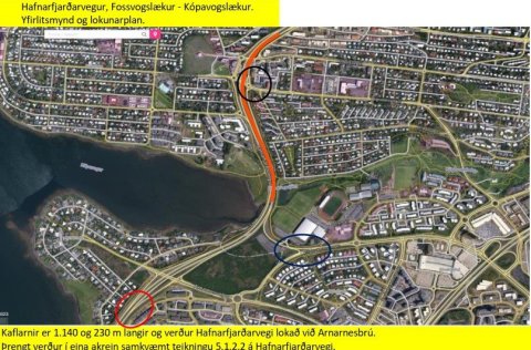 Lokanir vegna malbikunarframkvæmda