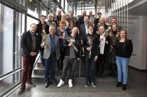 Handhafar menningarstyrkja í Kópavogi 2015.