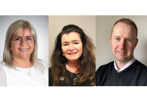 Guðný Sigurjónsdóttir, Margrét Ármann og Brynjar Marinó Ólafsson.