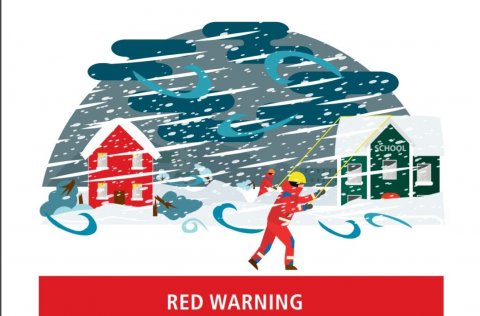 Schools are cancelled tomorrow due to weather conditions.