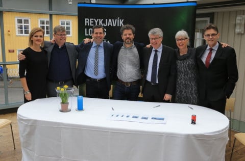 Frá undirritun samstarfssamnings sveitarfélaga á höfuðborgarsvæðinu um markaðssetningu undir einu v…