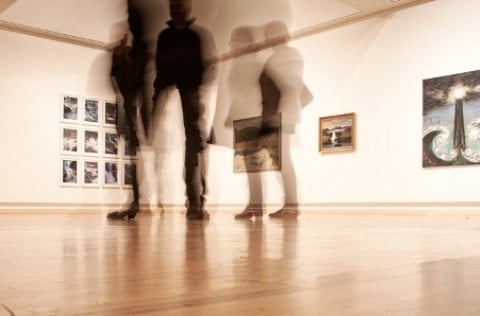 Fjölmargir lögðu leið sína á menningarholtið í Kópavogi á Safnanótt.