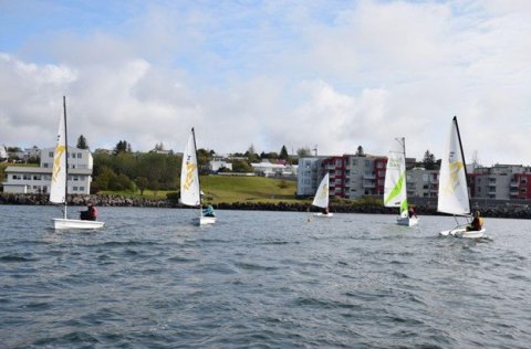 Frá siglinganámskeiði.