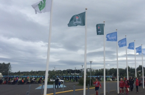 Frá Símamótinu í Kópavogsdal.