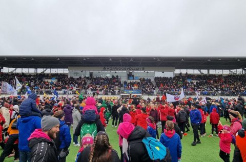 Frá setningu Símamótsins.