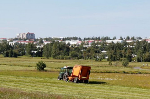 Sláttur í Kópavogi sumarið 2014