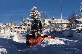 Snjómokstur í Kópavogi.