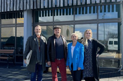 Á myndinni eru frá vinstri Davíð Þór Jónsson, Halldór Friðrik Þorsteinsson, Soffía Karlsdóttir og V…