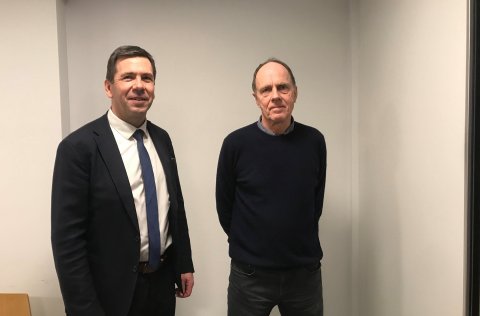 Ármann Kr. Ólafsson bæjarstjóri og Steingrímur Hauksson sviðsstjóri umhverfissviðs.