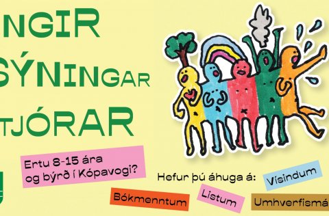 Auglýst er eftir ungum sýningastjórum í Kópavogi.
