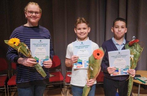 Steinunn Þóra Thorlacius, Eiður Fannar Gapunay og Tómas Pétursson.