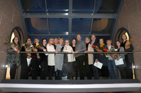 Handhafar styrkja Lista- og menningarráðs 2018 ásamt ráðinu.