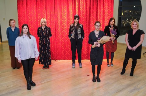 Á myndinni eru frá vinstri: Erla Ólafsdóttir, Ragnheiður Sigurðardóttir Bjarnarson, Ninna Þórarinsd…