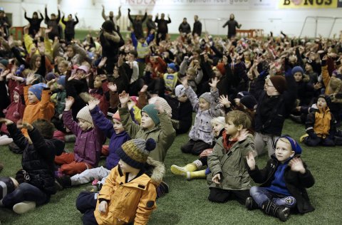 Frá baráttudegi gegn einelti í Kópavogi 2017.