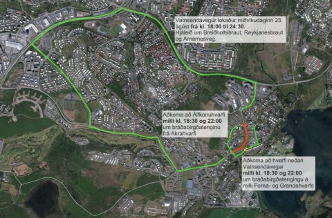 Vatnsendavegur lokaður miðvikudaginn 23. ágúst frá kl. 18:00 - 00:30.
